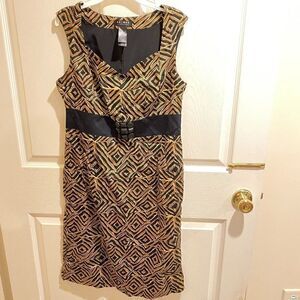 Axcess Size S Gold and Black dress